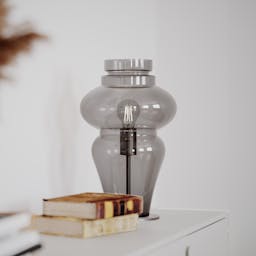 Bordlampe - Røykgrå