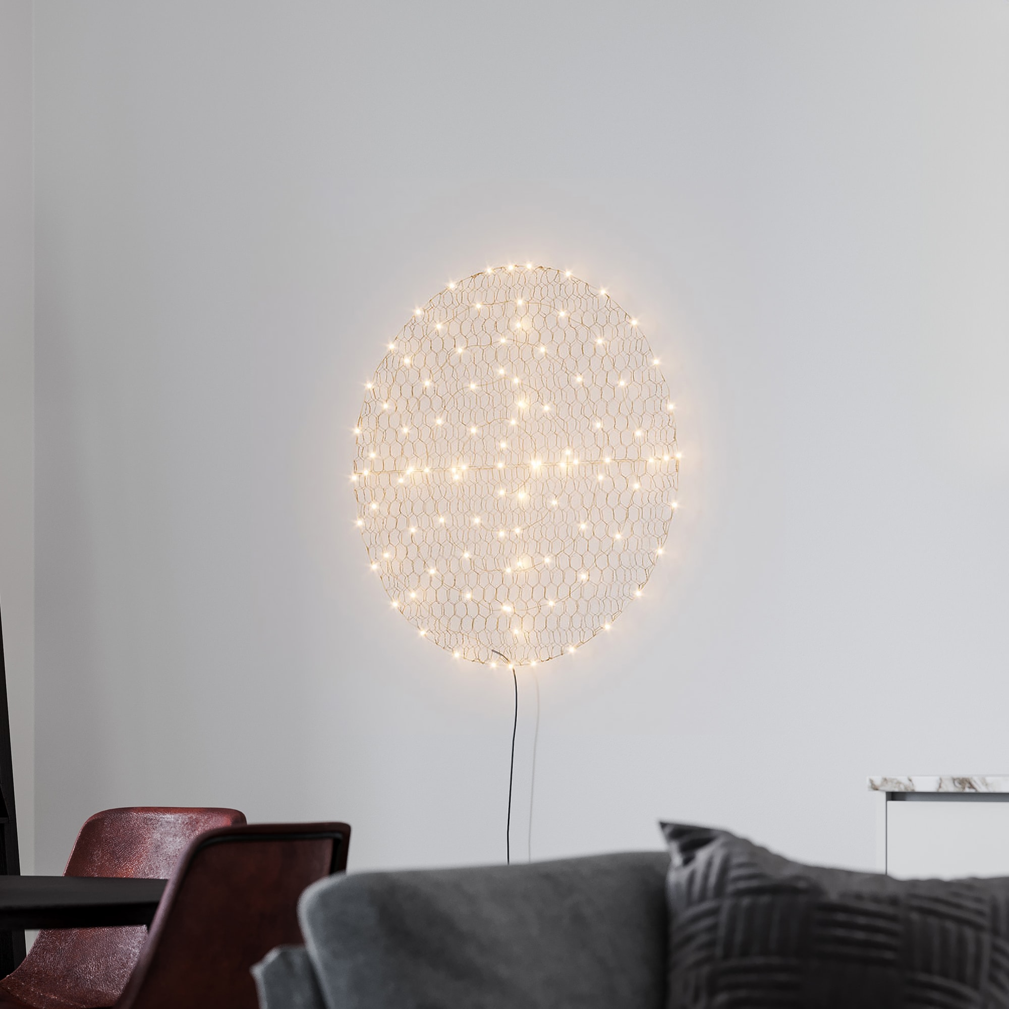 Vegglampe Gull