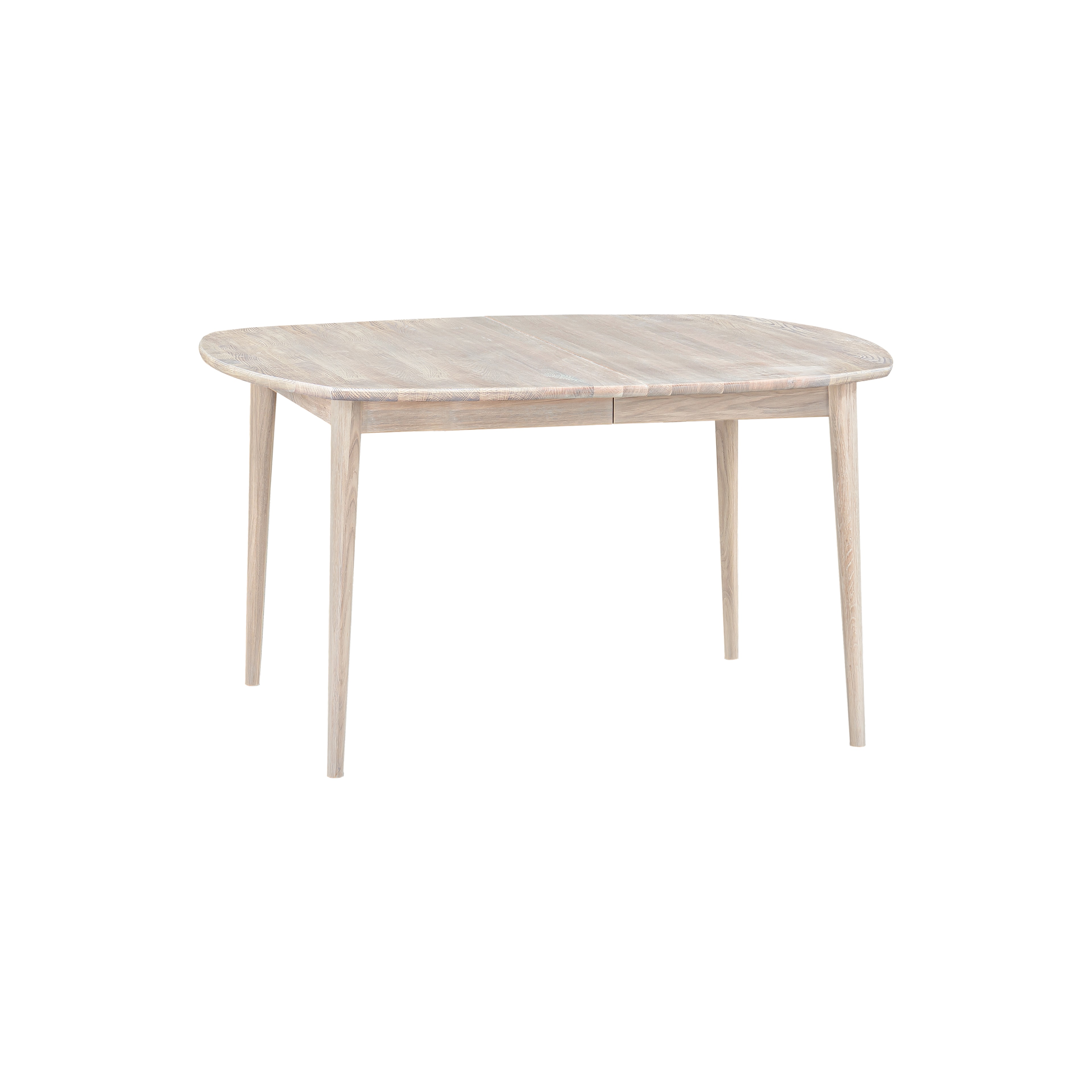 Ovalt 140cm - Hvitoljet eik