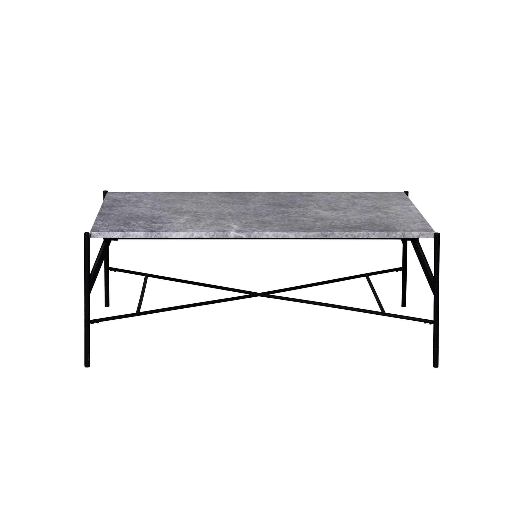 Rektangulært 120x75cm - Marmor lysegrå