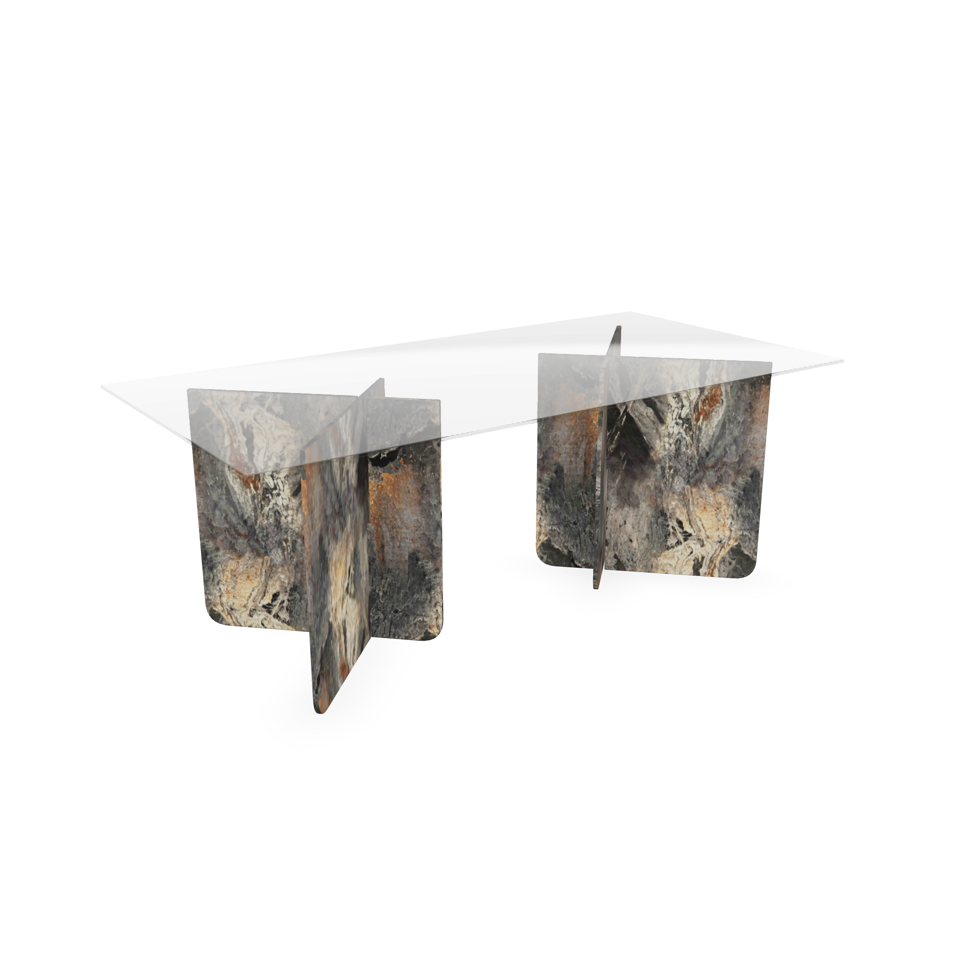 Spisebord - Tiger glasskive